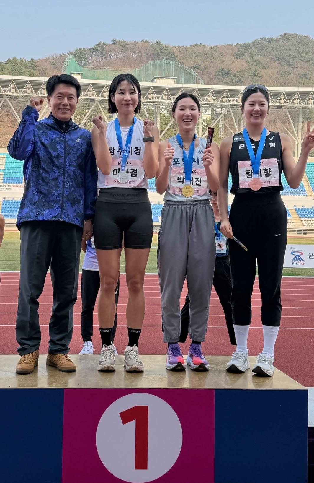 광주시청 육상팀 이다겸, 전국 실업 육상경기대회 800M 은메달 획득.jpg